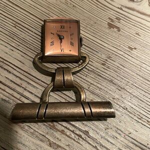 Vintage Banner Art Deco style watch pin